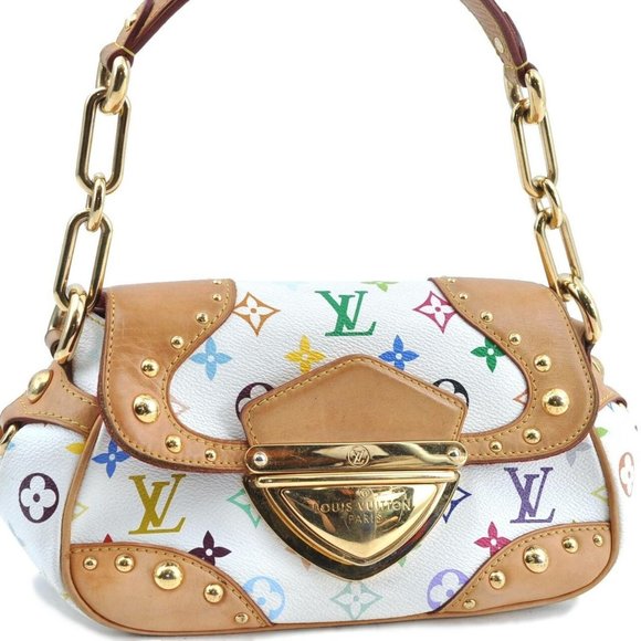 Lot - White Louis Vuitton 'Marilyn' with Multi-Color LV